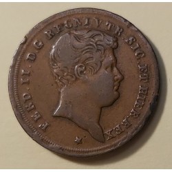 NAPOLI FERDINANDO II 1830-1859   TORNESE UNO 1845 OTTIMA CONSERVAZIONE